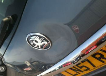 Vauxhall before dent fix